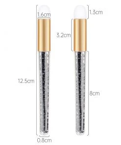 HYVE Beauty Shiny Crystal Lash & Brow Cleansing Brushes 16 HYVE Beauty Shiny Crystal Lash & Brow Cleansing Brushes