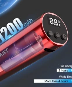 HYVE Beauty Mast Nano Wireless PMU & Tattoo Machine - Red Machines & Needles