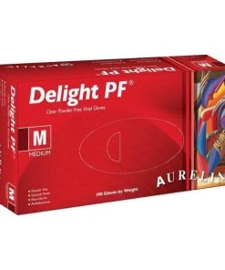 Value Med Aurelia Delight PF Vinyl Powder-Free Gloves Accessories & Training Tools