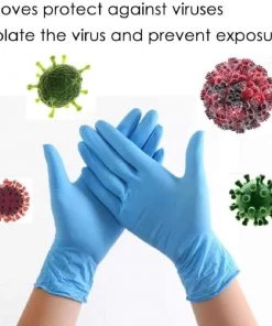 Value Med DermaTUFF Blue Nitrile Medical Exam Gloves