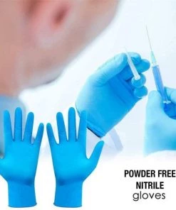 Value Med DermaTUFF Blue Nitrile Medical Exam Gloves