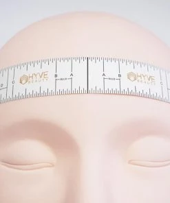 HYVE Beauty Brow Sticker Ruler 50 Pack Accessories & Training Tools