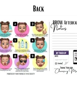 HYVE Beauty BROW PMU Aftercare Cards Accessories & Training Tools