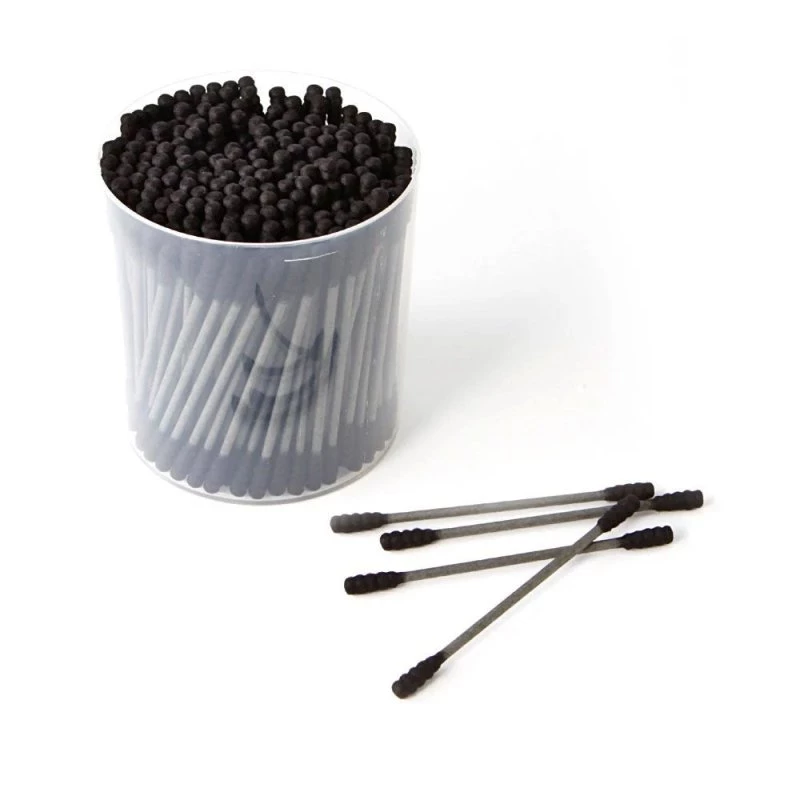 HYVE Beauty Cute AF Cotton Swabs - Shadow Black 200 Count Accessories & Training Tools 4 HYVE Beauty Cute AF Cotton Swabs - Shadow Black 200 Count Accessories & Training Tools