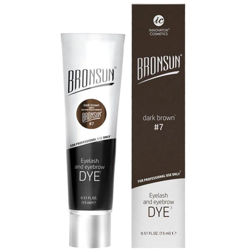 Innovator Cosmetics LLC Bronsun Brow & Lash Gel Tint - Dark Brown #7 1 Innovator Cosmetics LLC Bronsun Brow & Lash Gel Tint - Dark Brown #7