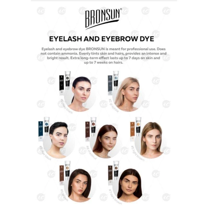 Innovator Cosmetics LLC Bronsun Brow & Lash Gel Tint - Dark Brown #7 6 Innovator Cosmetics LLC Bronsun Brow & Lash Gel Tint - Dark Brown #7