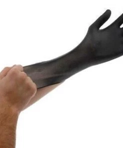 Value Med New Products DermaTUFF Black Nitrile Examination Grade Gloves