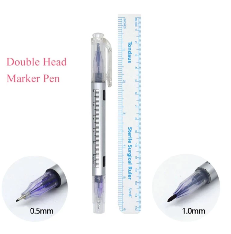 HYVE Beauty Double Ended Surgical Marker And Flexi-Ruler Combo Pack Accessories & Training Tools 2 HYVE Beauty Double Ended Surgical Marker And Flexi-Ruler Combo Pack Accessories & Training Tools