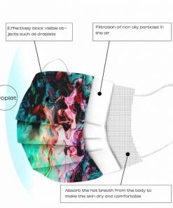 HYVE Beauty Disposable Face Mask - Dreamy Disco - 10 Pack Medical Supplies & PPE