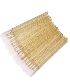 HYVE Beauty New Products Flocked Applicators - Gold Crystal Glitter