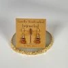 Bejeweled Handmade Freshwater Pearl, Garnet & Labradorite Earrings B-139