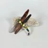 Bejeweled Gemstone Dragonfly Magnet With Jasper & Jade M-504