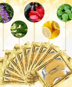 HYVE Beauty Crystal Gold Collagen Hydrating - Eye Mask - 5 Pack