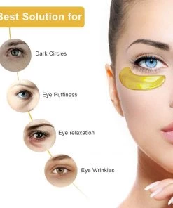 HYVE Beauty Crystal Gold Collagen Hydrating - Eye Mask - 5 Pack