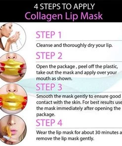 HYVE Beauty Crystal Gold Collagen Hydrating - Lip Mask - 5 Pack