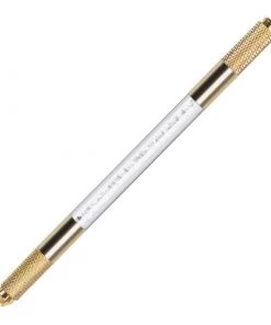 HYVE Beauty New Products Gold Double Ended Microblading Hand Tool - White Crystal