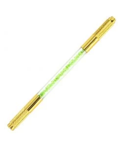 HYVE Beauty Gold Double Ended Microblading Hand Tool - Green Crystal New Products