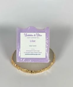 Bejeweled Handmade Handcrafted Lilac Soap