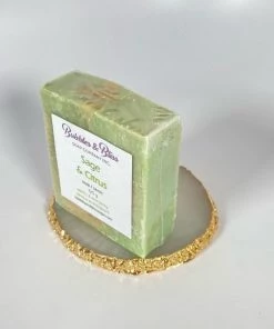 Bejeweled Handcrafted Sage & Citrus Soap Handmade
