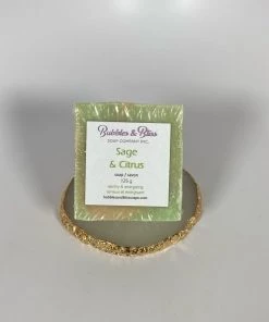 Bejeweled Handcrafted Sage & Citrus Soap Handmade