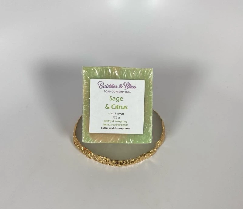 Bejeweled Handcrafted Sage & Citrus Soap Handmade 1 Bejeweled Handcrafted Sage & Citrus Soap Handmade