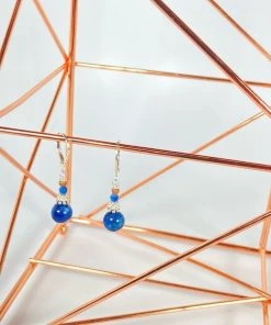 Bejeweled Handmade Kyanite And Silver Earrings B-129