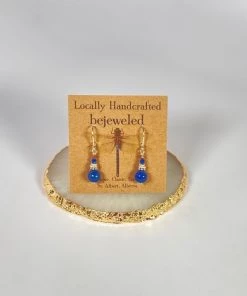 Bejeweled Handmade Kyanite And Silver Earrings B-129