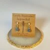Bejeweled Kyanite & Labradorite Stud Earrings B-123
