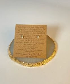 Bejeweled Kyanite & Labradorite Stud Earrings B-123