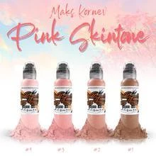 World Famous Tattoo Ink Set - Maks Kornev's Pink Skintone Ink & Pigment
