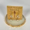 Bejeweled Handmade Moonstone Vine Earrings B-152
