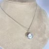 Bejeweled Nugget Sterling Silver Pendant Necklace B-158