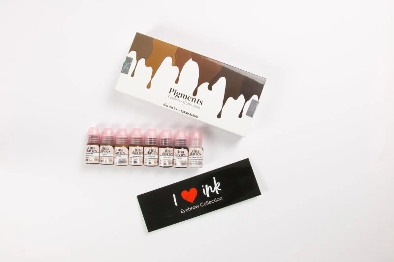 Ink & Pigment Tina Davies X Perma Blend - I ❤️ Ink Brow Collection 6 Ink & Pigment Tina Davies X Perma Blend - I ❤️ Ink Brow Collection