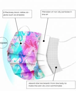 HYVE Beauty Disposable Face Masks - Rainbow Kisses - 10 Pack Medical Supplies & PPE