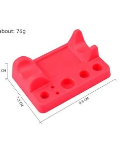 HYVE Beauty Silicone Pigment Cup & Hand Tool Holder - POPPY RED
