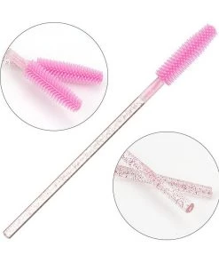 HYVE Beauty Silicone Mascara Wands - Pink Glitter