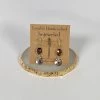 Bejeweled Smoky Quartz & Garnet Earrings B-126 Handmade