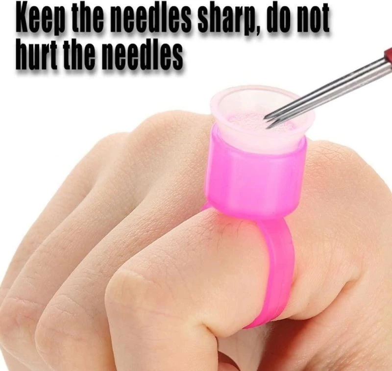 HYVE Beauty Sponge Pigment Ring Cups - Hot Pink 25 Pack 2 HYVE Beauty Sponge Pigment Ring Cups - Hot Pink 25 Pack