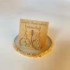 Bejeweled Sterling Silver & Chalcedony Earrings B-103 Handmade