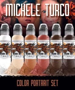 Ink & Pigment World Famous Tattoo Ink X Michele Turco Color Portrait - Set Of 6